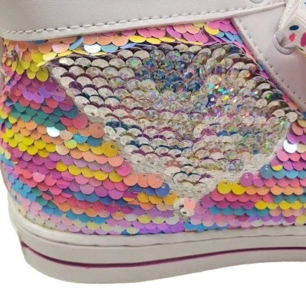 JoJo Siwa Shoes JoJo Siwa High Top Shoes Sequence Shoes Childrens Shoes - Picture 7 of 10